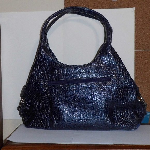 Shoulder Purse - Beautiful - Shiny Dark Blue - Picture 2 of 7